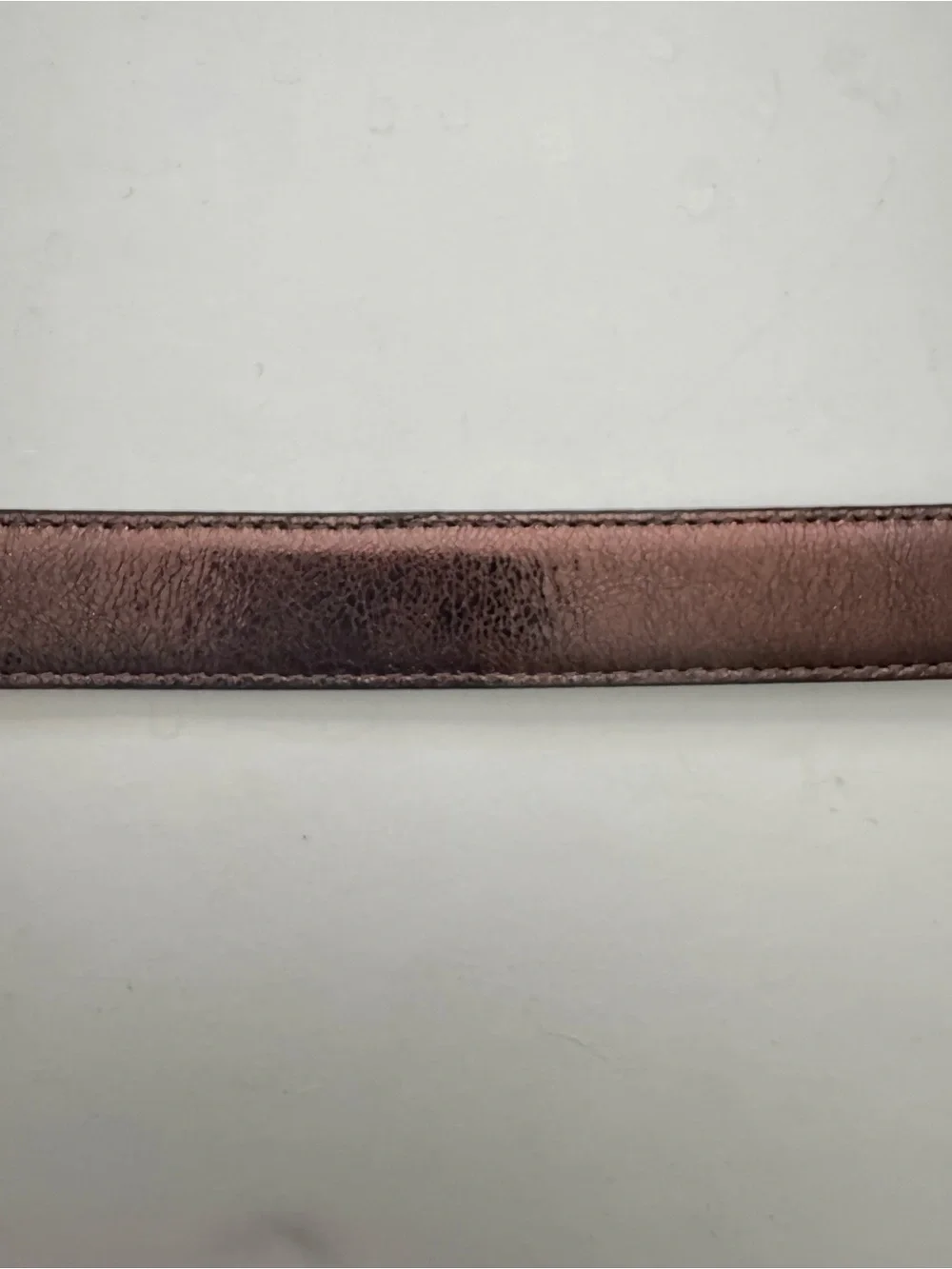 Brighton Metallic Brown Recersible Leather Belt with  Silver Buckle size 38